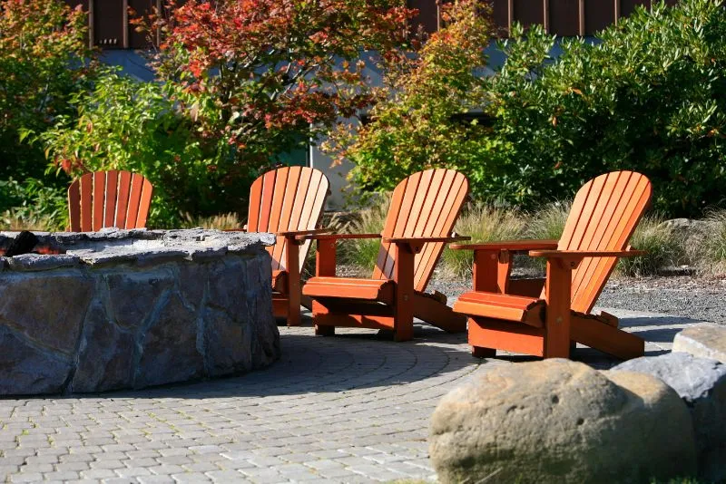 Well-maintained concrete patio slab showing a clean, sealed surface free of stains and cracks