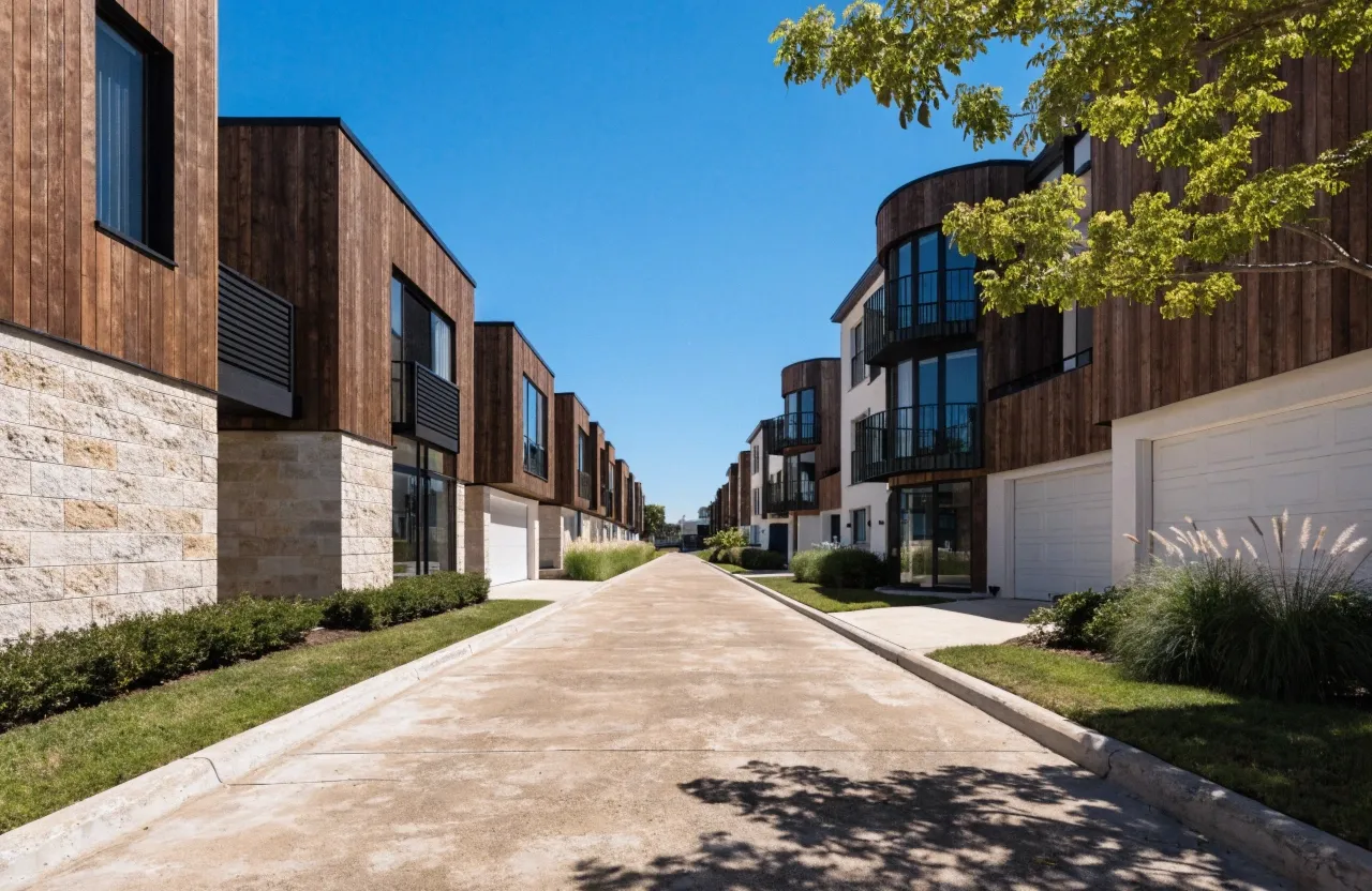 Concrete driveway at a Varsity Lakes property